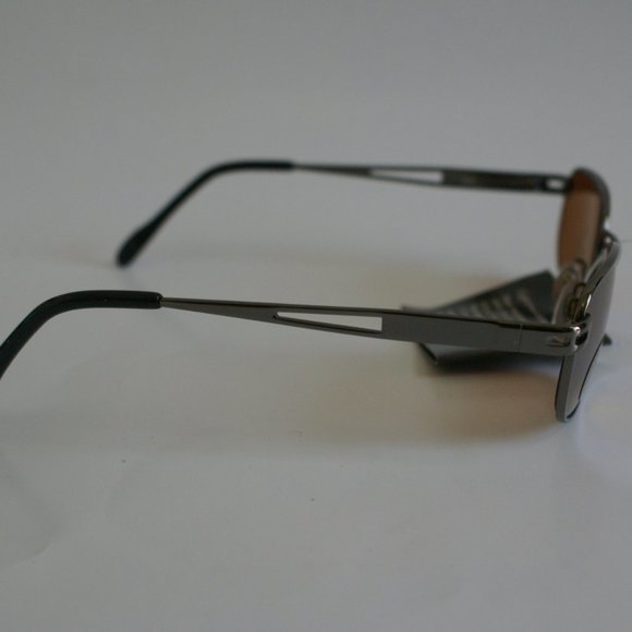 NWT Vintage 2k Rectangular Ni-Silver frame w/Spring Hinge Coppermax Sunglasses - Picture 7 of 9